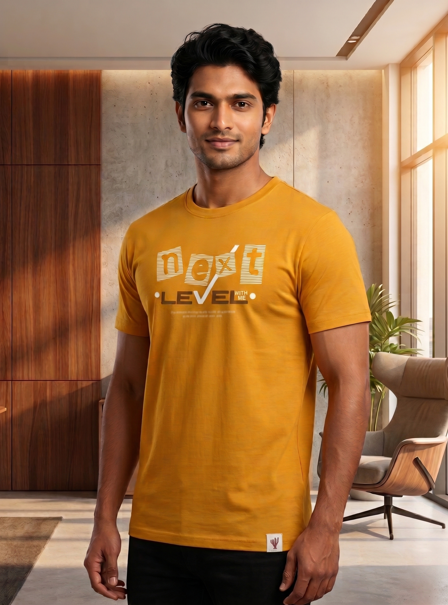 Round Nech Mens Printed T-Shirt