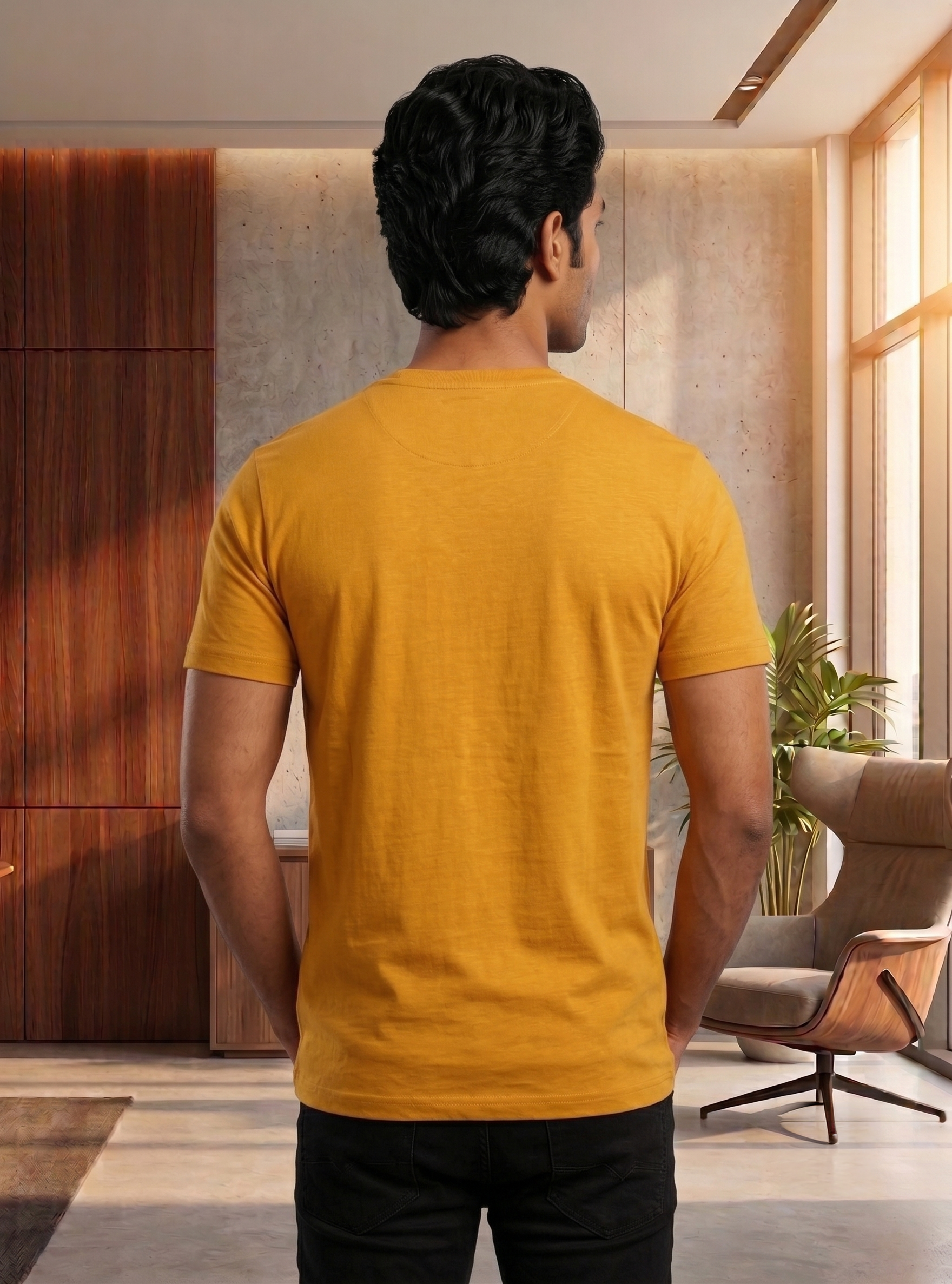 Round Nech Mens Printed T-Shirt